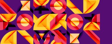 Çemberler soyut arkaplan çizgilerini kareler