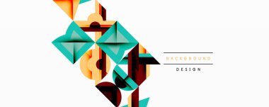 Çemberler soyut arkaplan çizgilerini kareler