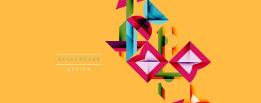 Çemberler soyut arkaplan çizgilerini kareler