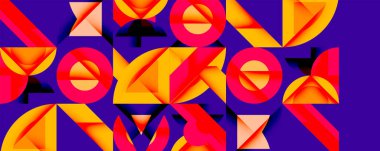 Çemberler soyut arkaplan çizgilerini kareler