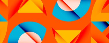 Birleştirilmiş açısal ve eğri şekilli soyut geometrik çizimler, pürüzsüz eğimli dinamik bileşimler ve kalın karşıtlıklar