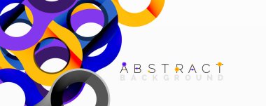 Birbirine dolanmış dairesel ve tübüler formlarla soyut bileşim eğimli, derinlikli ve keskin karşıtlıklara sahip akışkan bir yapı oluşturuyor.