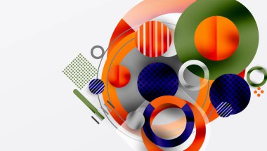 Soyut arkaplan - pürüzsüz eğimleri ve şeffaflığı olan katmanlı geometrik şekiller