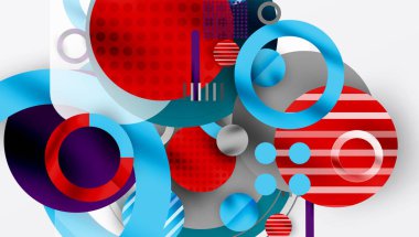 Soyut arkaplan - pürüzsüz eğimleri ve şeffaflığı olan katmanlı geometrik şekiller