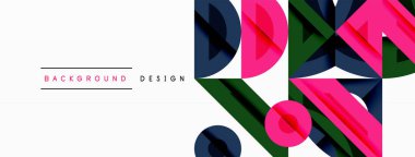 Soyut geometrik arkaplan şekilleri modern ve simetrik bir model oluşturur. Kalın kontrast, pürüzsüz gradyanlar, dinamik kompozisyon, fütüristik stil