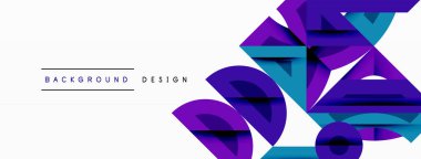 Soyut geometrik arkaplan şekilleri modern ve simetrik bir model oluşturur. Kalın kontrast, pürüzsüz gradyanlar, dinamik kompozisyon, fütüristik stil