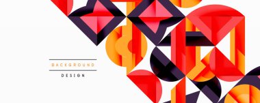 Çemberler soyut arkaplan çizgilerini kareler