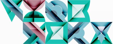 Çemberler soyut arkaplan çizgilerini kareler