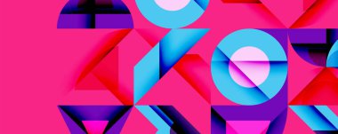 Çemberler soyut arkaplan çizgilerini kareler