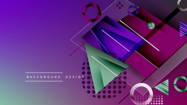 Yaratıcı üçgenler ve daireler bileşimi