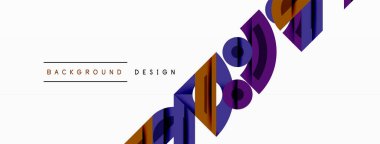 Dairesel ve yuvarlak elementlerin yer aldığı soyut geometrik arkaplan. Kalın kontrast, pürüzsüz gradyanlar, dinamik kompozisyon, fütüristik stil