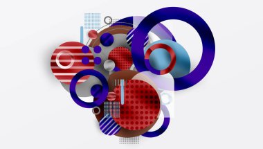 Soyut arkaplan - pürüzsüz eğimleri ve şeffaflığı olan katmanlı geometrik şekiller