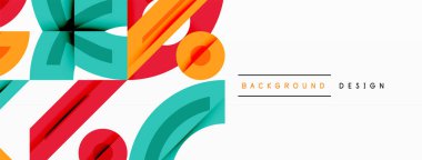 Soyut geometrik arkaplan şekilleri modern ve simetrik bir model oluşturur. Kalın kontrast, pürüzsüz gradyanlar, dinamik kompozisyon, fütüristik stil