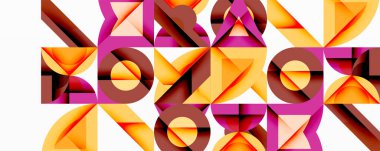 Çemberler soyut arkaplan çizgilerini kareler