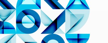 Çemberler soyut arkaplan çizgilerini kareler