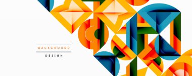 Çemberler soyut arkaplan çizgilerini kareler