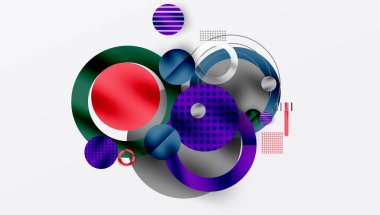 Soyut arkaplan - pürüzsüz eğimleri ve şeffaflığı olan katmanlı geometrik şekiller