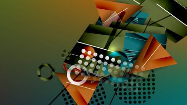 Renkli gradyanlı soyut arkaplan geometrik tasarımı