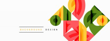 Dairesel ve yuvarlak elementlerin yer aldığı soyut geometrik arkaplan. Kalın kontrast, pürüzsüz gradyanlar, dinamik kompozisyon, fütüristik stil