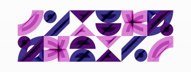 Soyut geometrik arkaplan şekilleri modern ve simetrik bir model oluşturur. Kalın kontrast, pürüzsüz gradyanlar, dinamik kompozisyon, fütüristik stil