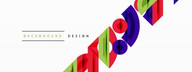 Dairesel ve yuvarlak elementlerin yer aldığı soyut geometrik arkaplan. Kalın kontrast, pürüzsüz gradyanlar, dinamik kompozisyon, fütüristik stil