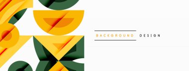 Dairesel ve yuvarlak elementlerin yer aldığı soyut geometrik arkaplan. Kalın kontrast, pürüzsüz gradyanlar, dinamik kompozisyon, fütüristik stil