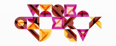 Çemberler soyut arkaplan çizgilerini kareler