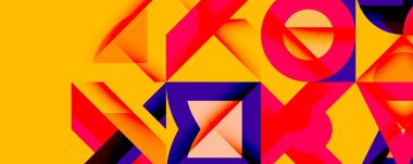 Çemberler soyut arkaplan çizgilerini kareler