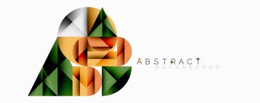 Katmanlı daireler ve açısal segmentlerle modern soyut kompozisyon gradyan, şeffaflık efektleri ve yapılandırılmış geometrik düzen içerir.