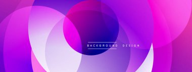 Üst üste binen dairesel şekillere sahip arka plan tasarımı, pürüzsüz gradyanlar ve yumuşak ışıklandırma efektleri, dinamik soyut bir kompozisyon oluşturur