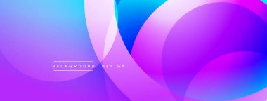 Üst üste binen dairesel şekillere sahip arka plan tasarımı, pürüzsüz gradyanlar ve yumuşak ışıklandırma efektleri, dinamik soyut bir kompozisyon oluşturur