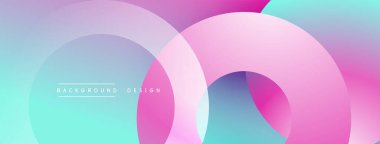 Üst üste binen dairesel şekillere sahip arka plan tasarımı, pürüzsüz gradyanlar ve yumuşak ışıklandırma efektleri, dinamik soyut bir kompozisyon oluşturur