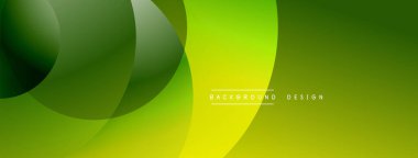 Üst üste binen dairesel şekillere sahip arka plan tasarımı, pürüzsüz gradyanlar ve yumuşak ışıklandırma efektleri, dinamik soyut bir kompozisyon oluşturur