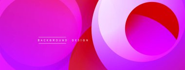 Katmanlı dairesel elementlerle soyut bileşim, eğimlerin ve yumuşak geçişlerin harmanlanması, derinlik, hareket ve görsel uyum hissi yaratır.