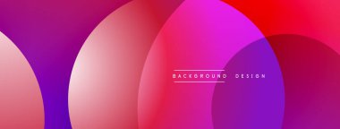 Katmanlı dairesel elementlerle soyut bileşim, eğimlerin ve yumuşak geçişlerin harmanlanması, derinlik, hareket ve görsel uyum hissi yaratır.