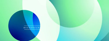 Katmanlı dairesel elementlerle soyut bileşim, eğimlerin ve yumuşak geçişlerin harmanlanması, derinlik, hareket ve görsel uyum hissi yaratır.