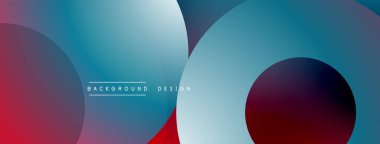 Üst üste binen dairesel şekillere sahip arka plan tasarımı, pürüzsüz gradyanlar ve yumuşak ışıklandırma efektleri, dinamik soyut bir kompozisyon oluşturur