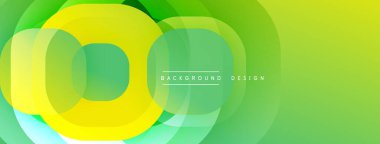 Katmanlı şeffaf gradyan şekillere sahip soyut arkaplan