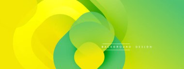 Katmanlı şeffaf gradyan şekillere sahip soyut arkaplan