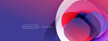 Katmanlı şeffaf gradyan şekillere sahip soyut arkaplan