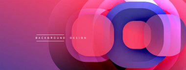 Katmanlı şeffaf gradyan şekillere sahip soyut arkaplan