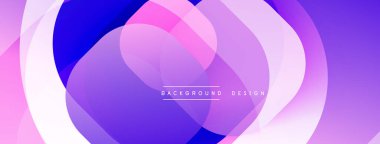 Katmanlı şeffaf gradyan şekillere sahip soyut arkaplan