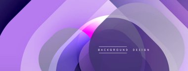 Katmanlı şeffaf gradyan şekillere sahip soyut arkaplan