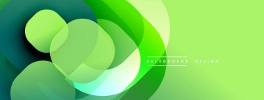 Katmanlı şeffaf gradyan şekillere sahip soyut arkaplan