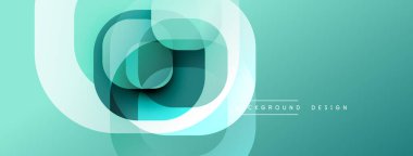 Katmanlı şeffaf gradyan şekillere sahip soyut arkaplan