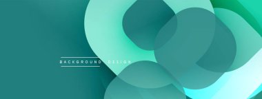 Katmanlı şeffaf gradyan şekillere sahip soyut arkaplan