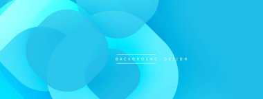 Çembersel soyut tasarım üst üste binen yarı saydam daireler ve yuvarlak şekiller, harmanlanan eğriler ve düzgün eğriler, derinlik, karşıtlık ve dinamik görsel efekt oluşturur.