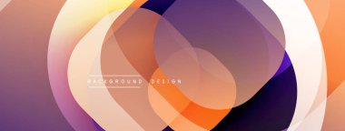 Katmanlı şeffaf gradyan şekillere sahip soyut arkaplan
