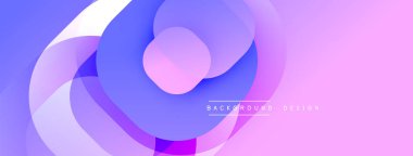 Katmanlı şeffaf gradyan şekillere sahip soyut arkaplan