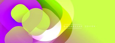 Katmanlı şeffaf gradyan şekillere sahip soyut arkaplan